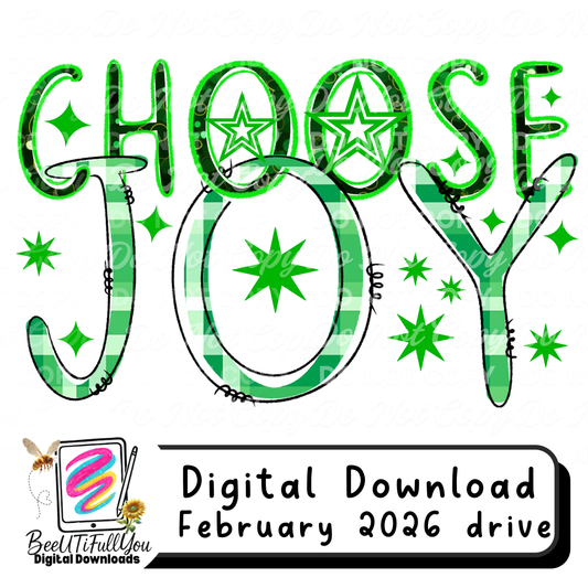 Choose Joy PNG – Motivational Design | Digital Download