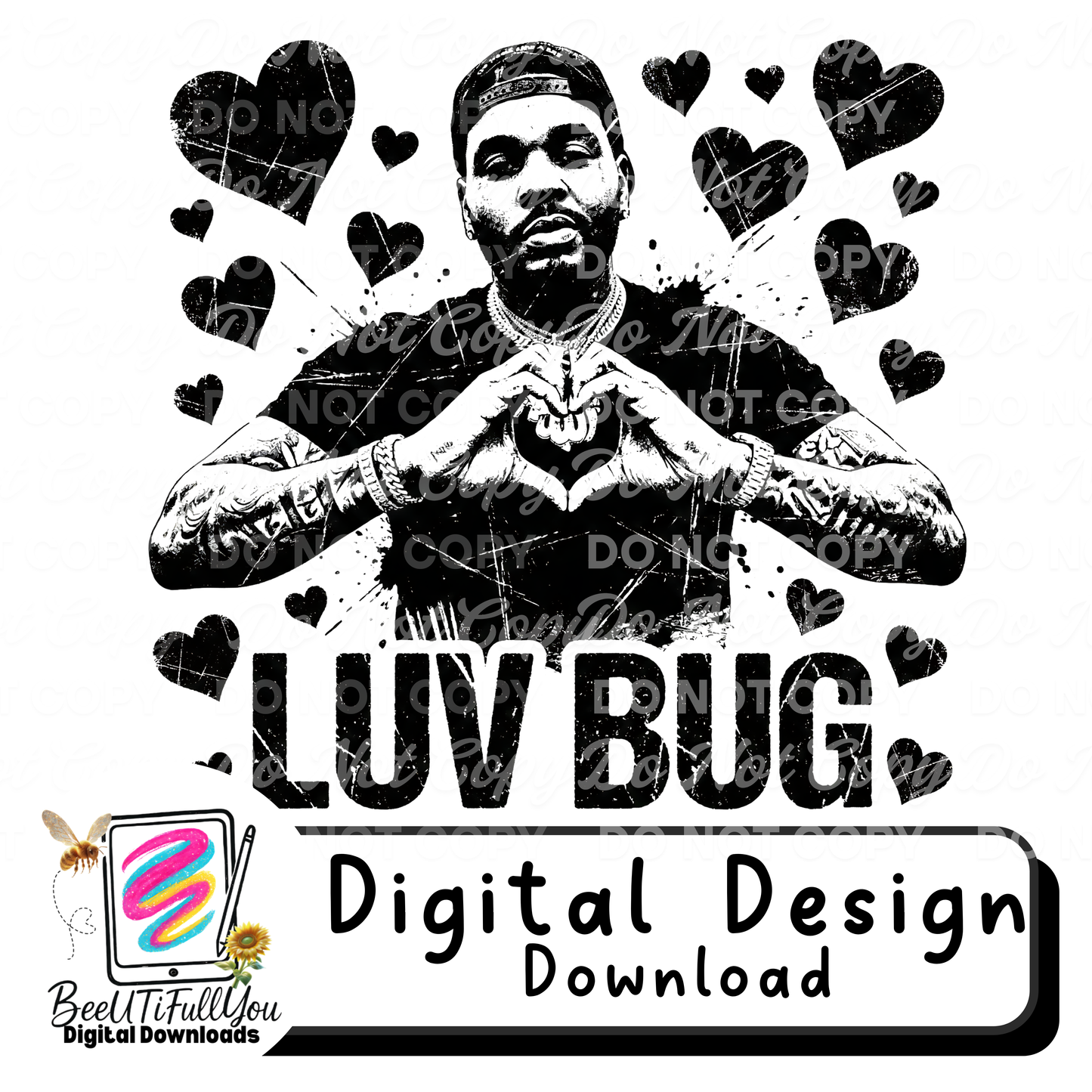 LUV BUG – Finished Design PNG
