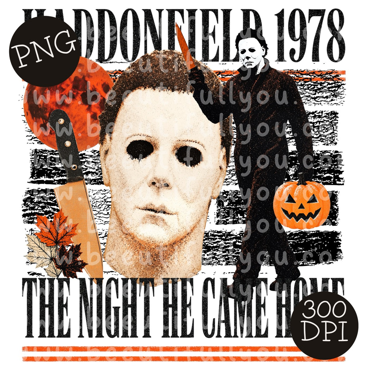 Haddonfield 1978, The Night He Came Home Horror PNG