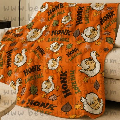Honk If You Love Fall PNG | Goose Fall Shirt Design | Matching Seamless Pattern | Autumn Goose PNG | Pumpkin Goose | Digital Download