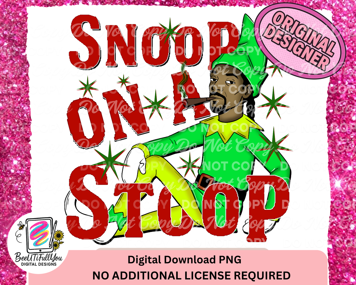 Snoop on a Stoop PNG|Christmas design