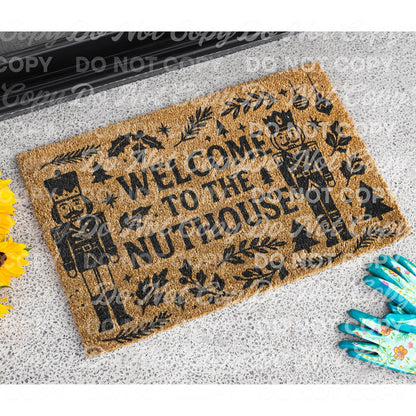Welcome to the Nuthouse PNG SVG | Funny Christmas Nutcracker Holiday Decor Digital Download