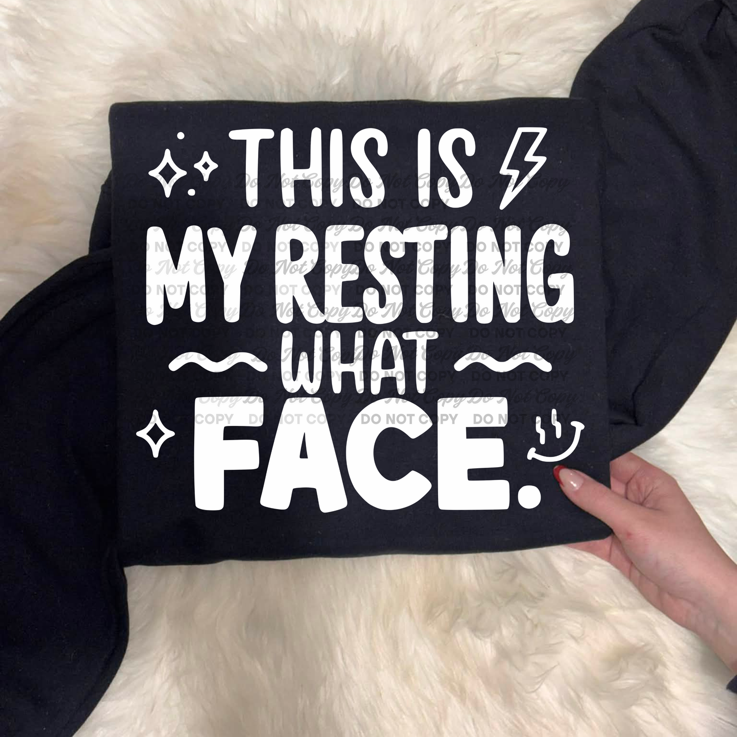 This Is My Resting What Face PNG | Funny Sarcastic Quote Shirt Design | Bold Typography Graphic | Digital Download