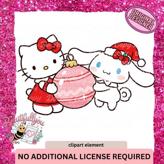 Cute Christmas Clipart Element  PNG Download