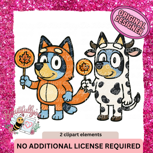 Fall Costume Pup Clipart