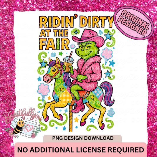 Ridin' Dirty at the Fair – PNG Design Download
