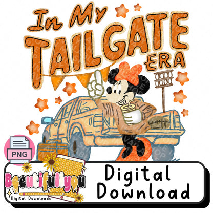 In My Tailgate Era PNG | Girly Football Game Day Design