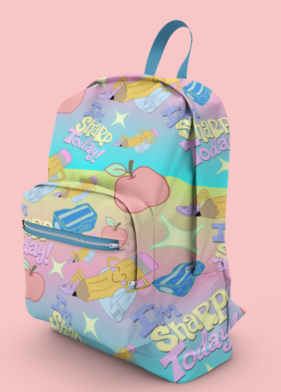 I'm Sharp Today PNG Bundle | Pencil Back to School Design | Matching Seamless Pattern Included | Teacher and student Shirt Design | Digital Download