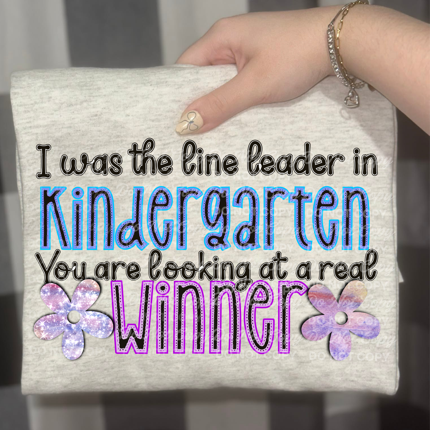 Baby I Was the Line Leader in Kindergarten PNG | Funny Confidence Quote Design | Retro School Humor Graphic | Digital Download