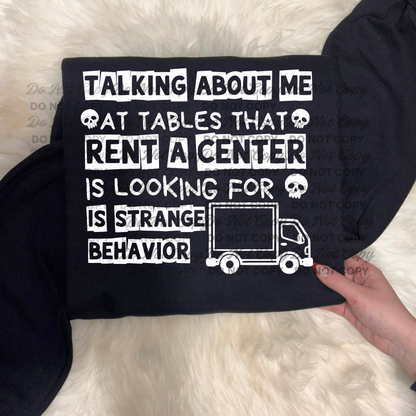 Talking About Me at Tables That Rent-A-Center Is Looking For PNG design download