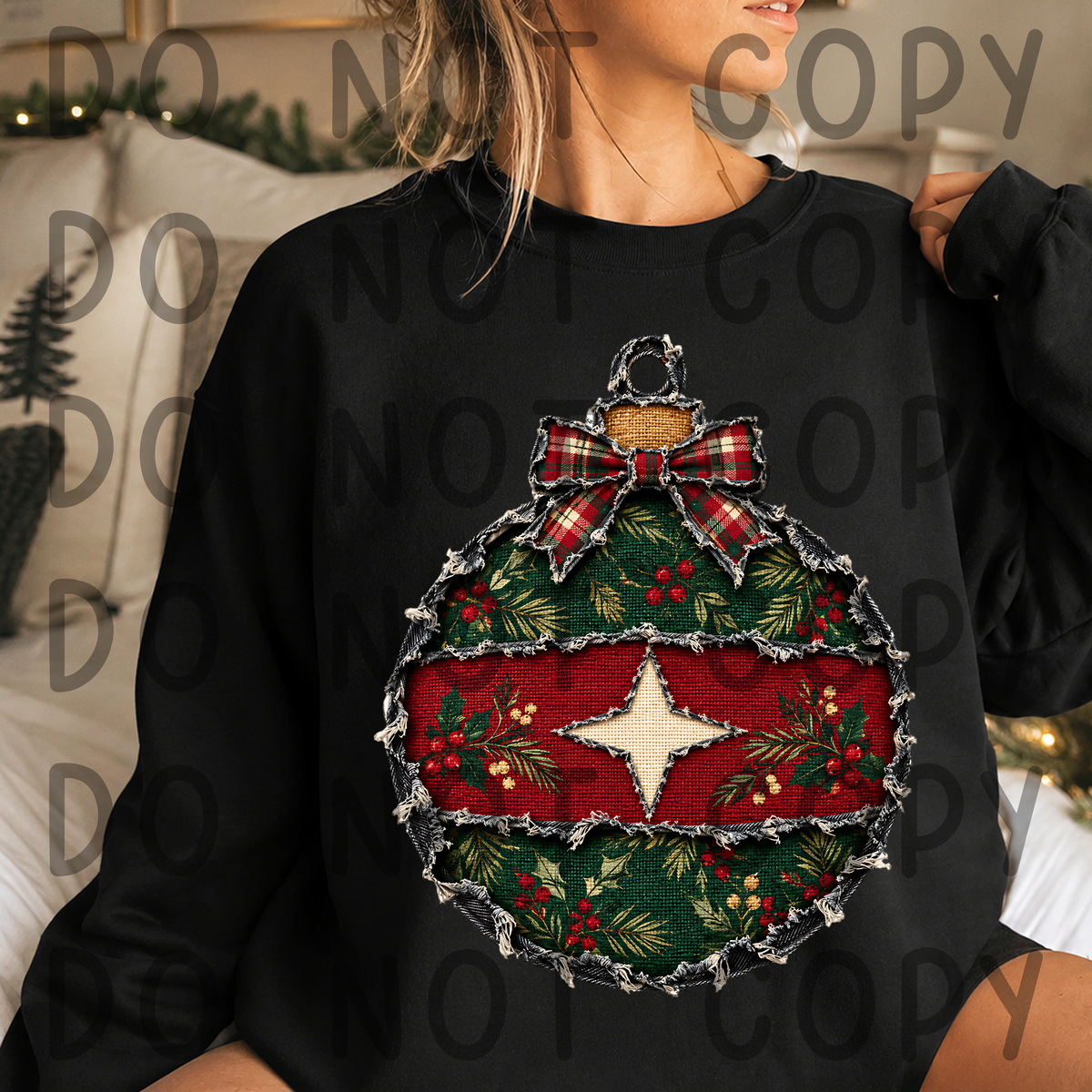 Ripped Jeans Texture Christmas Clipart Bundle | 12 PNG Elements