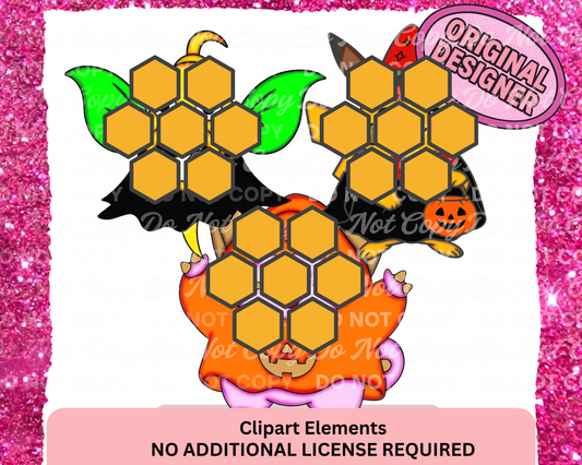 Halloween Costume Character Clipart Bundle