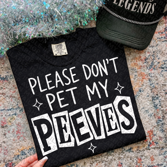 Please Don’t Pet My Peeves SVG & PNG Design