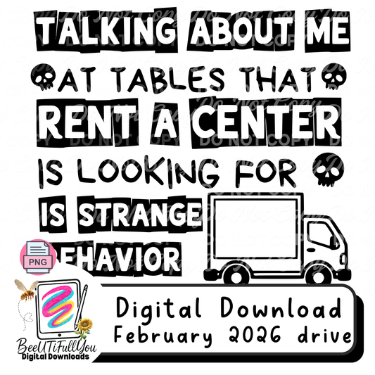 Talking About Me at Tables That Rent-A-Center Is Looking For PNG design download