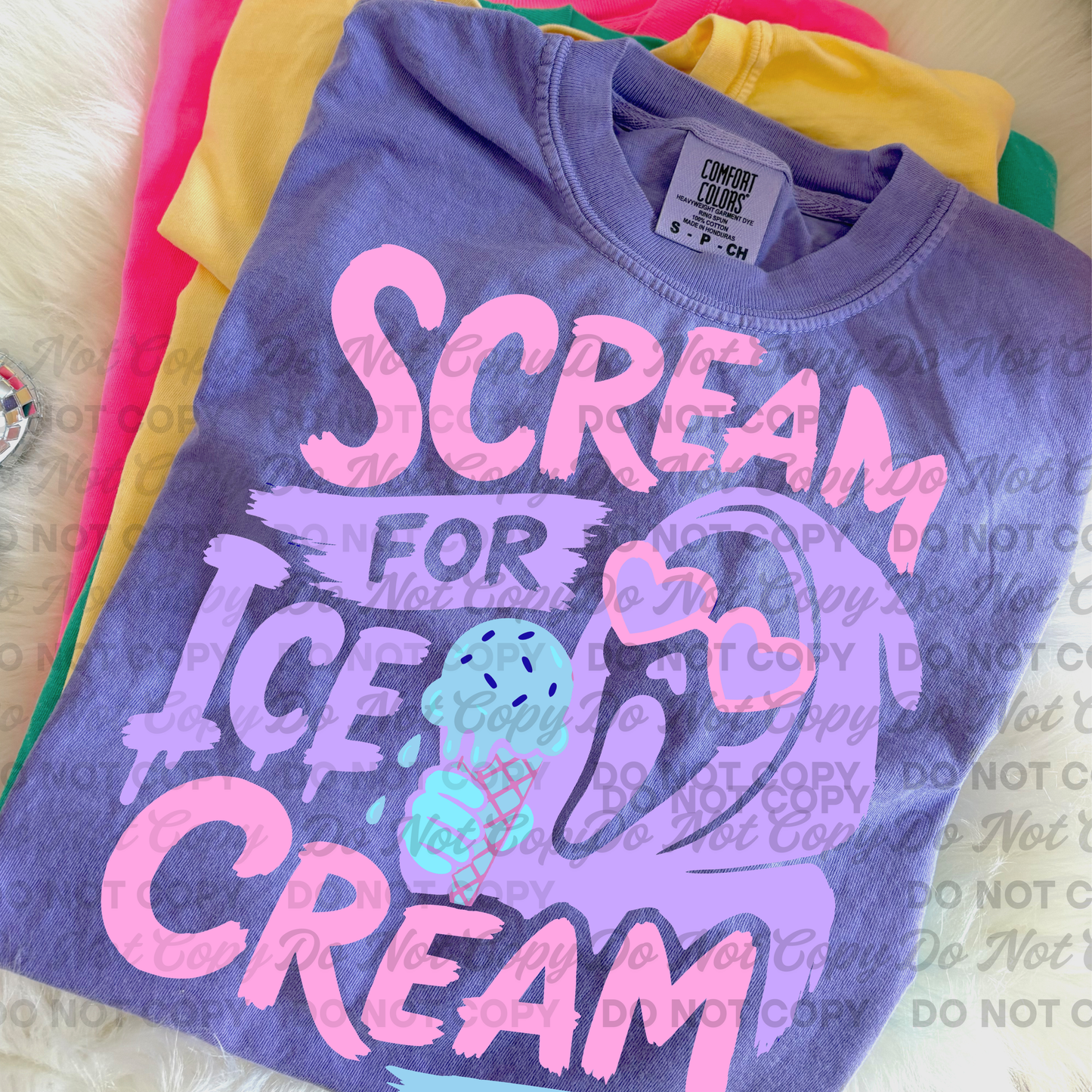 Scream for Ice Cream PNG set | 3 PNG Versions Included | Summerween Ghostface Design | Spooky Summer Shirt PNG | DTF & Sublimation Design Download