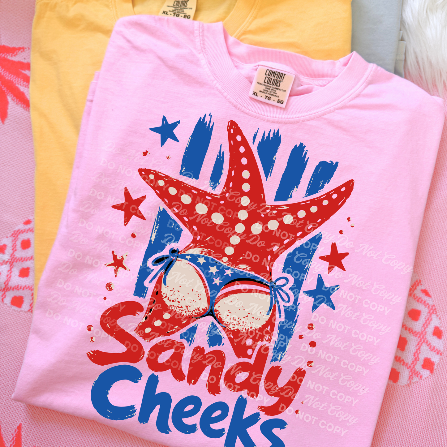 Sandy Cheeks PNG | Funny Patriotic Beach Shirt Design | Coastal Summer 4th of July Sublimation and DTF design Download