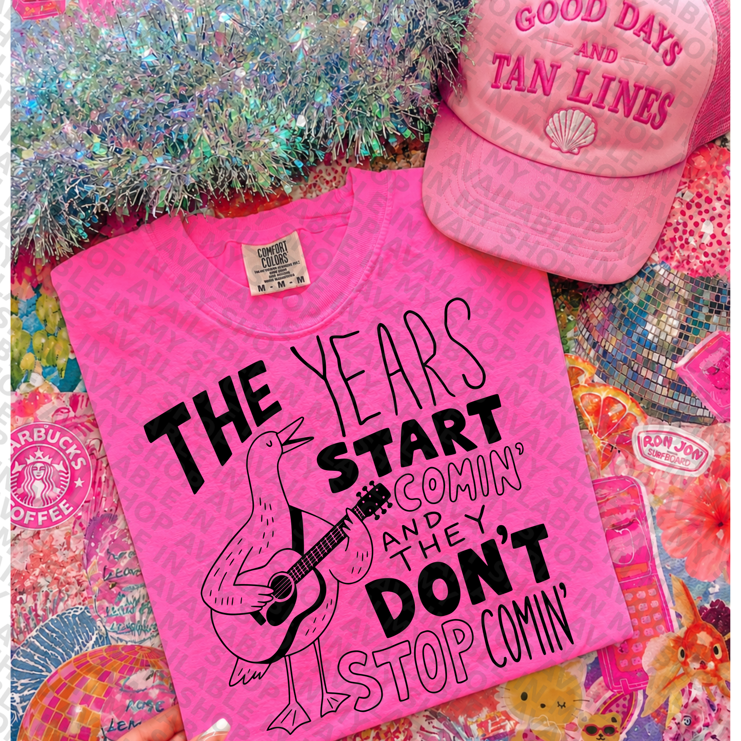 The Years Start Comin' and They Don't Stop Comin' PNG | Funny Goose Shirt Design | Retro Country Humor | Farmhouse Goose Graphic | Sublimation & DTF design download