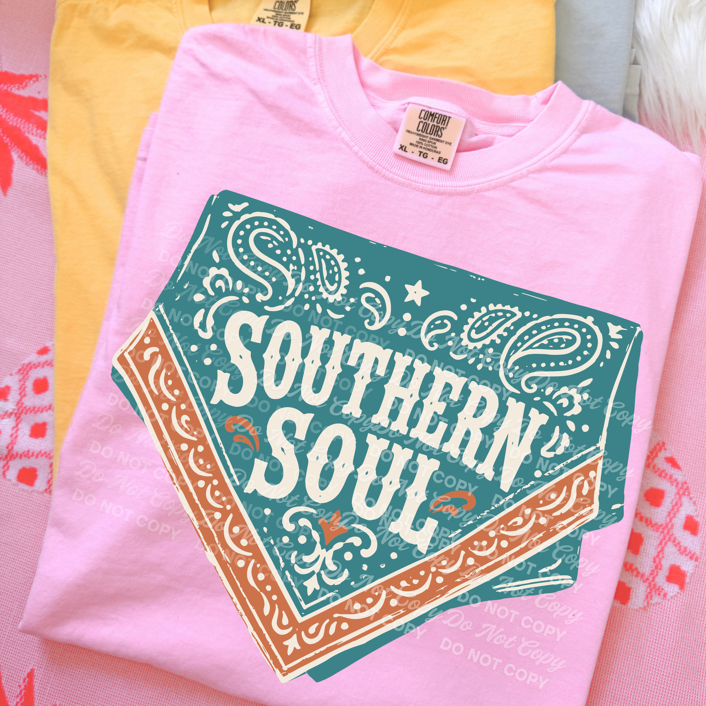 Southern Soul PNG | Western Bandana Cowgirl Shirt Design | Country Boutique Sublimation & DTF design Download | Southern Western Graphic