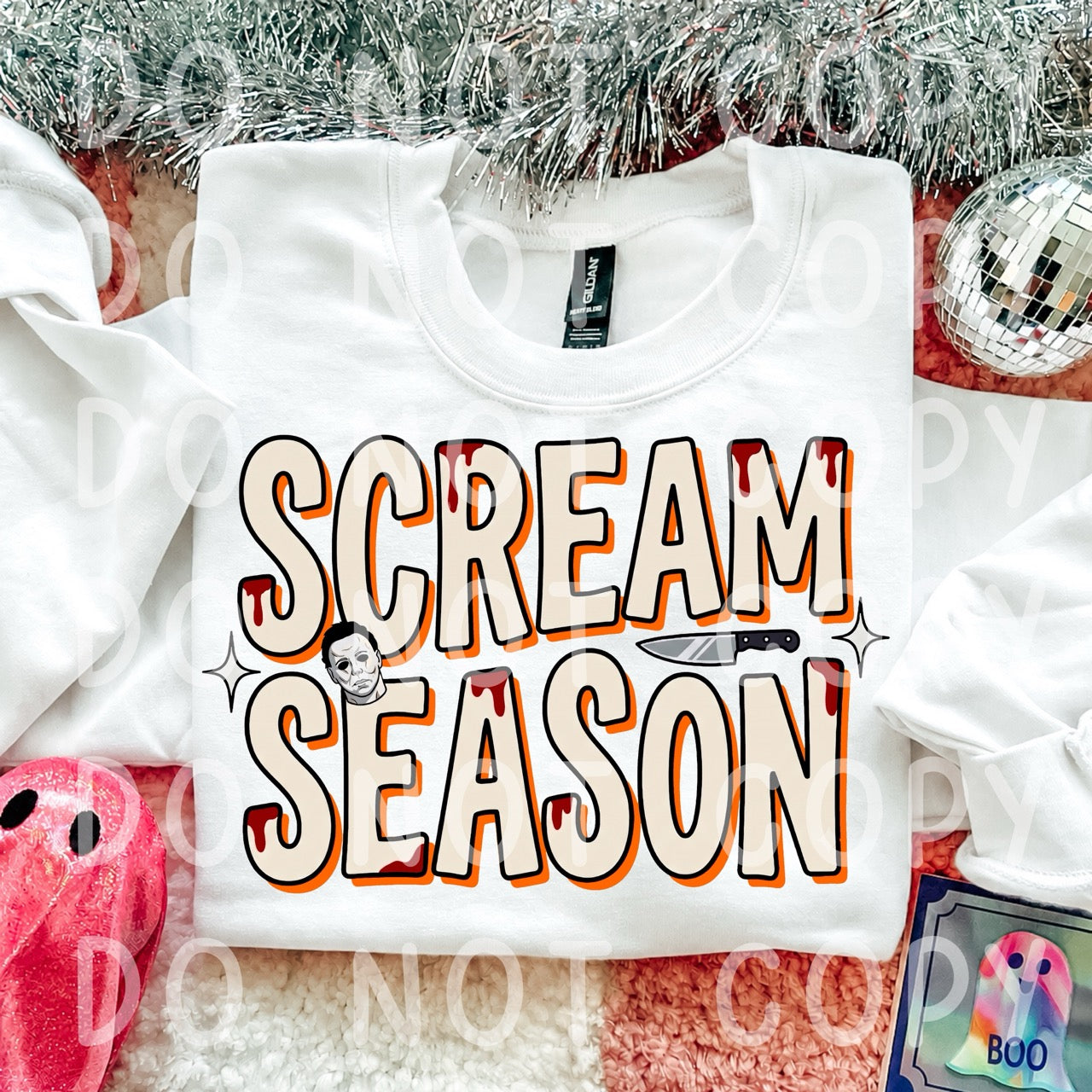 Scream Season Masked Slasher Halloween PNG Design