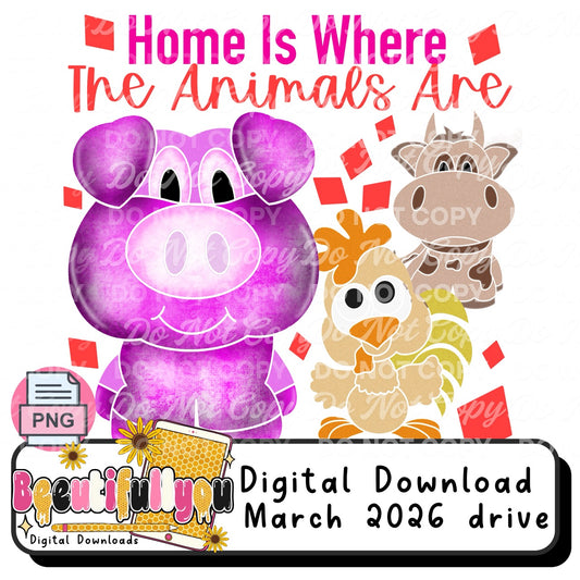 Farm Animal Bundle PNG | Shirt Design + 20oz Tumbler Wrap + Libby Glass Wrap + Seamless Pattern | Commercial Use Bundle