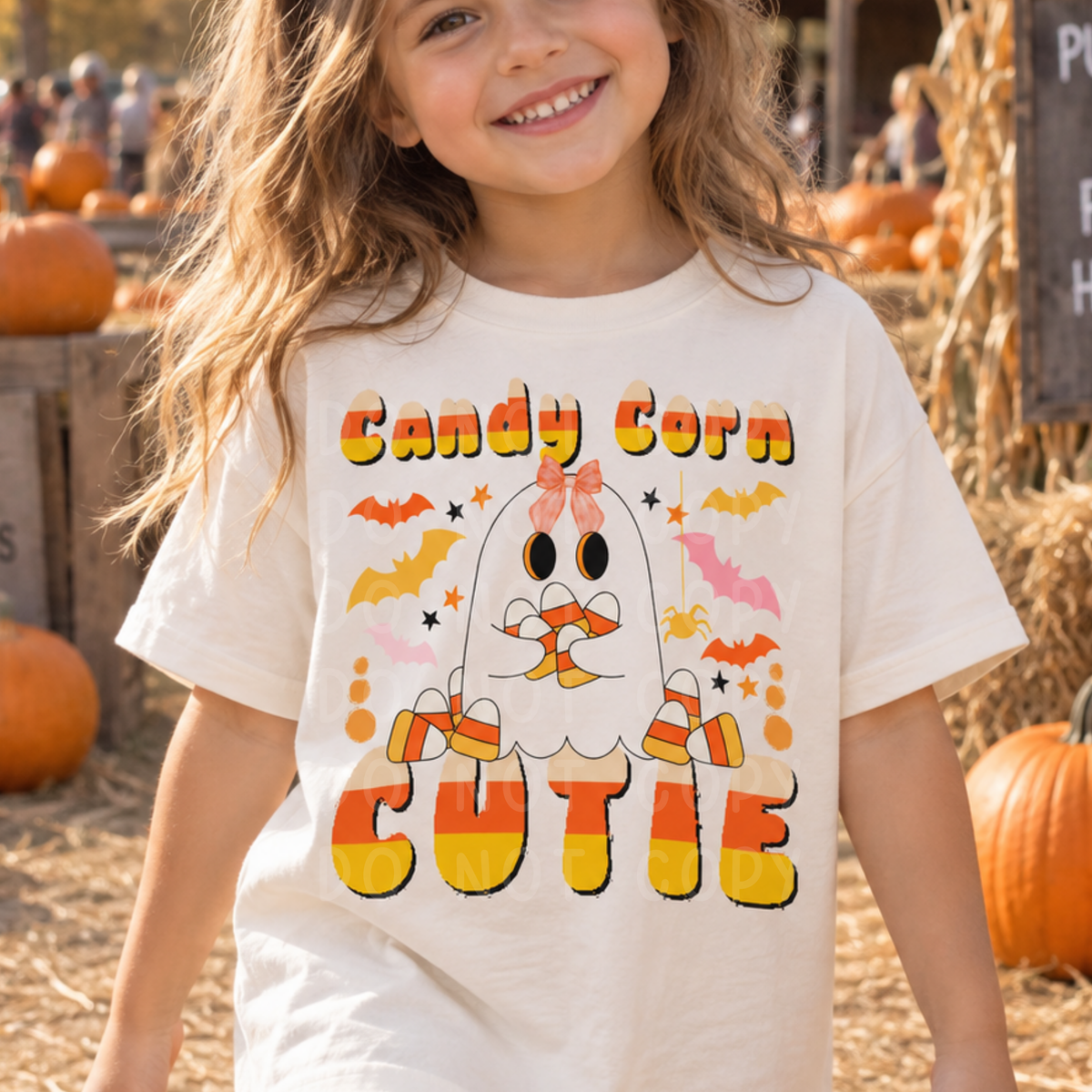 Candy Corn Cutie PNG + Candy Corn OTF Font Duo
