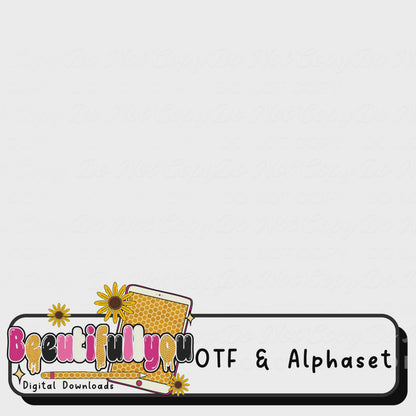 420 Weed Alphabet OTF Font | Cannabis Letter Font | Edgy Retro Alphabet Download | Commercial Use
