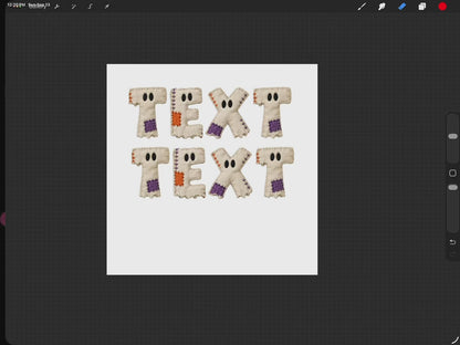 Ghost Sheet Patchwork OTF Font + Alpha Set
