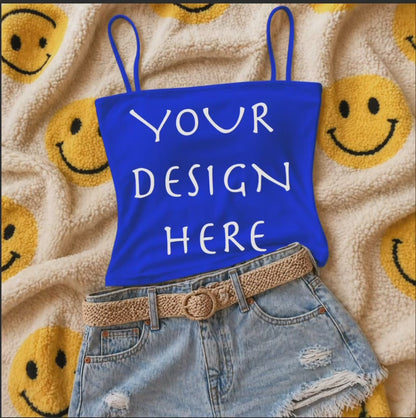 Tank Top Mockup PSD Bundle | 3 Aesthetic Flat Lay Mockups | Editable Shirt Mockups | Photoshop & Procreate Compatible