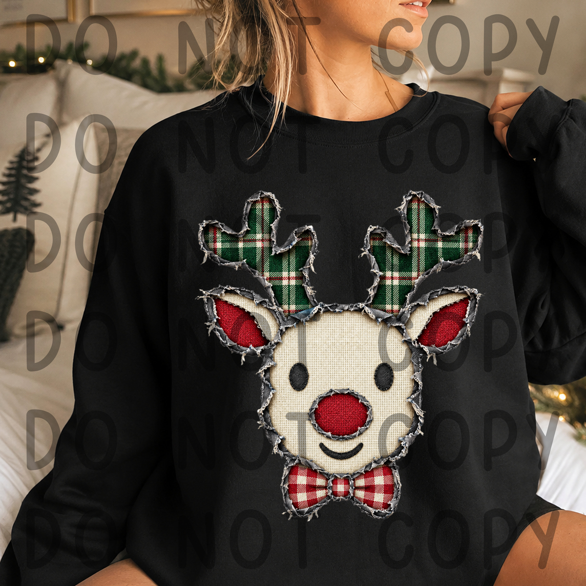 Ripped Jeans Texture Christmas Clipart Bundle | 12 PNG Elements