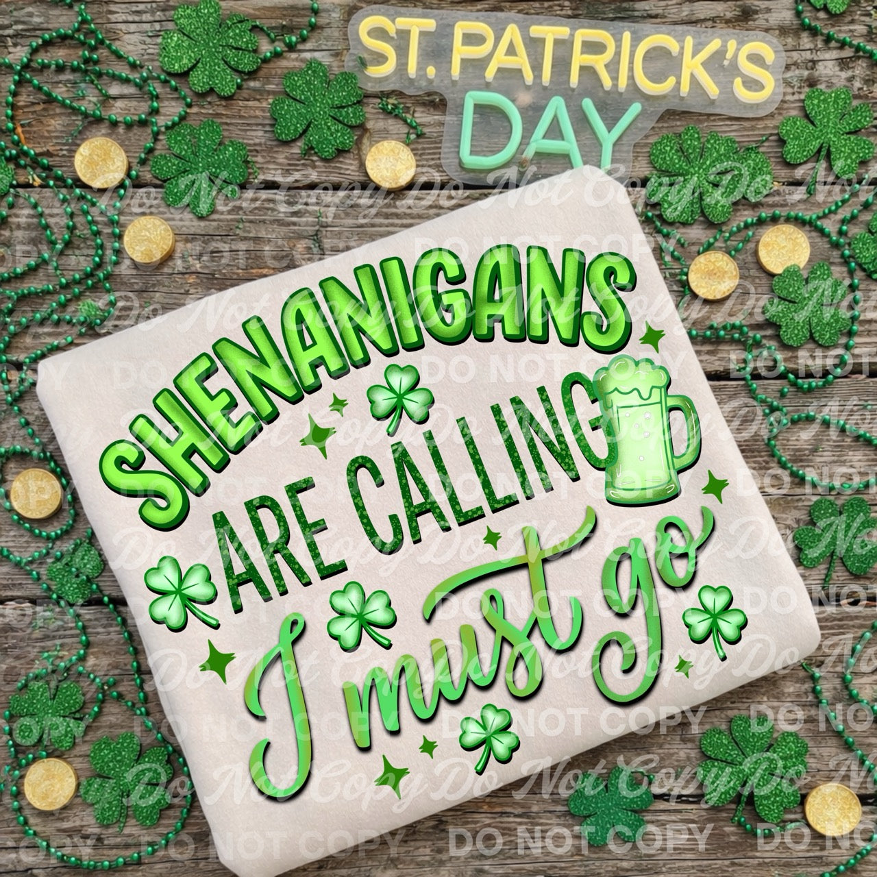 Shenanigans Are Calling PNG | St. Patrick’s Day Shirt Design | Funny Irish Quote | Digital Download