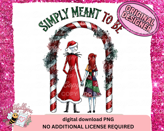Simply Meant To Be PNG| Perfect Christmas design