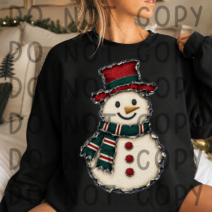 Ripped Jeans Texture Christmas Clipart Bundle | 12 PNG Elements