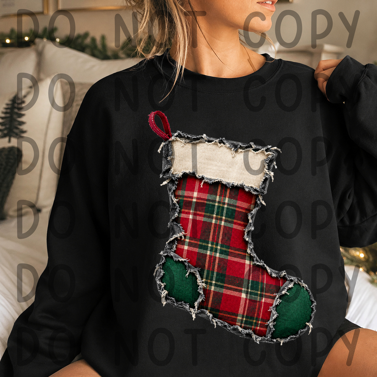 Ripped Jeans Texture Christmas Clipart Bundle | 12 PNG Elements