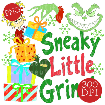 Sneaky Little Grouch PNG Design Download