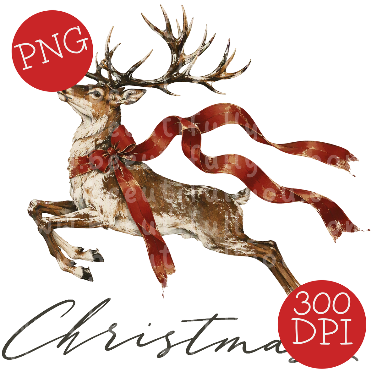 Christmas Reindeer PNG Design Download