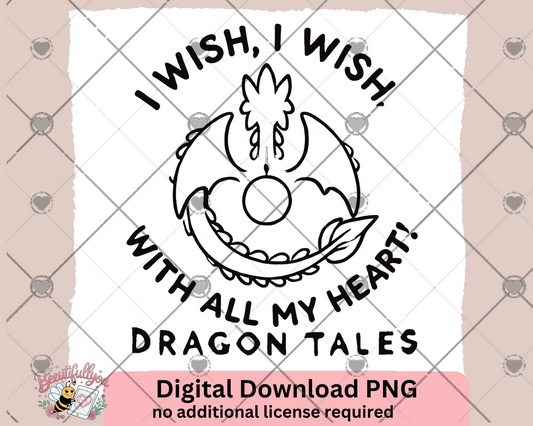 I wish I Wish Black & White PNG