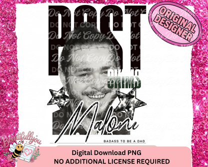Post Skims PNG Bundle | Badass Dad Digital Download | Post Cowboy + Smiling PNG | Original Designer Shirt Sublimation