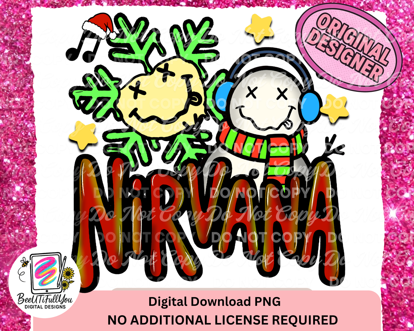 Rock Band Christmas PNG | BeeUTiFullYou Digital Download