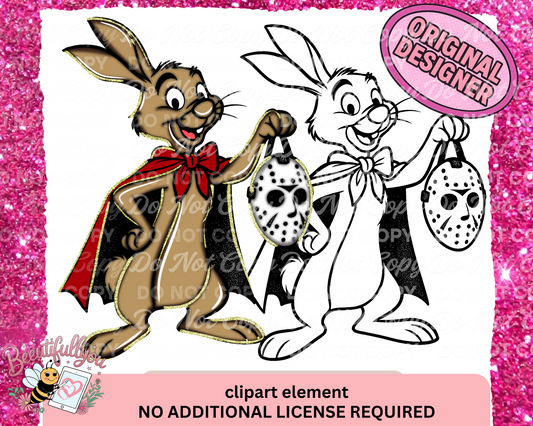 Spooky Bunny Clipart
