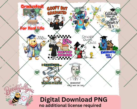 Graduation Celebration Digital Bundle – 10 Unique Designs