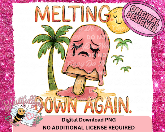 Melting Down Again ,  PNG Design