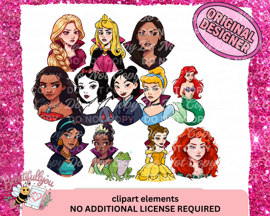 vampire Fairytales Clipart Bundle 12pc