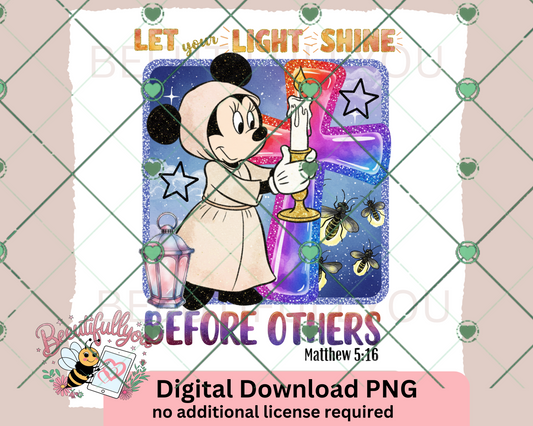 Let Your Light Shine Before Others PNG – Matthew 5:16