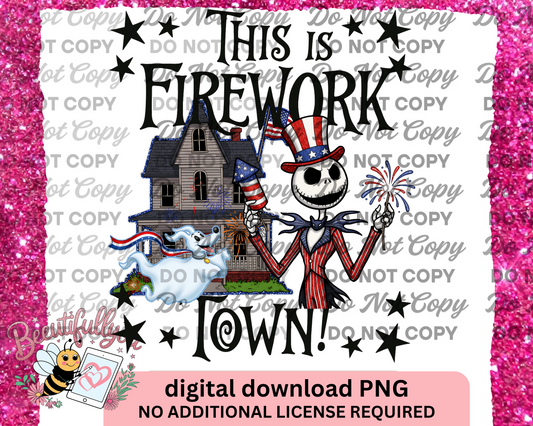 This is Firework Town PNG – Patriotic Jack-Inspired Digital Download
