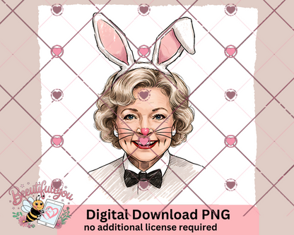 Aging Like Fine Wine & Zero Patience | Sassy Easter Bunny Digital PNG | Funny Grandma Design