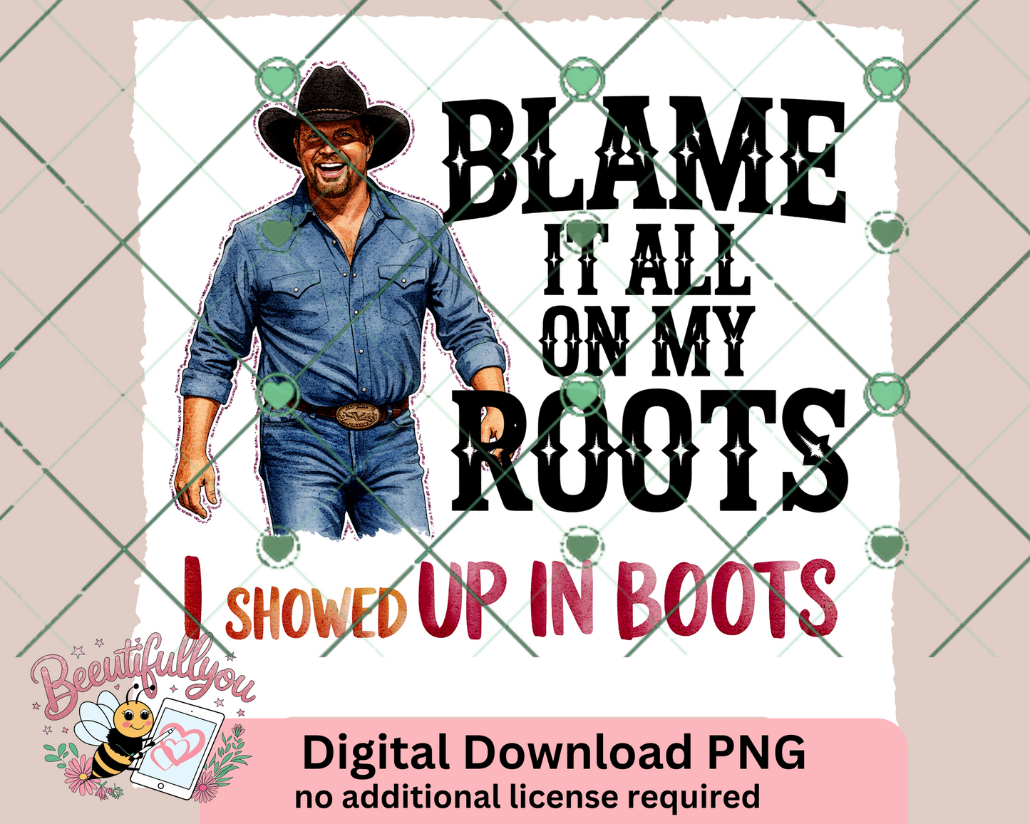 Blame It All on My Roots – Country Music Digital Design