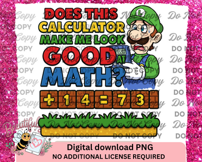 Does this calculator make me look good at Math? PNG download