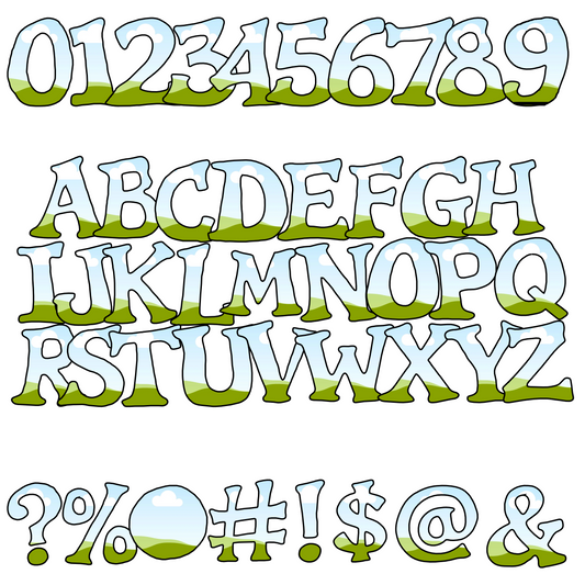 Wonky Font Canva Frames Template | DIY Drag + Drop Font Maker