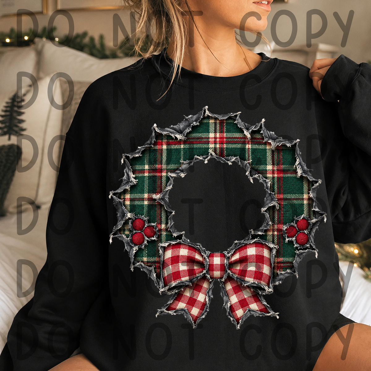 Ripped Jeans Texture Christmas Clipart Bundle | 12 PNG Elements