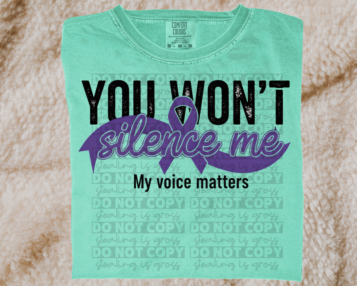 DV Awareness Bundle – 5 PNG Designs | Domestic Violence Support | Purple Ribbon Shirts | Physical Products Only | No Additional License Required